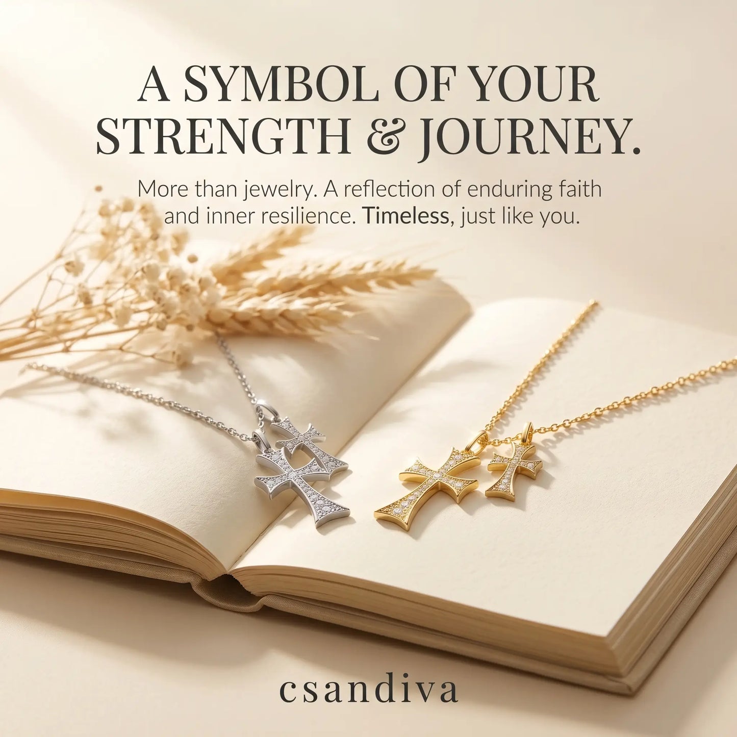 💎✝️ Faith Cross Necklace – A Timeless Symbol of Love, Blessing & Protection ✨