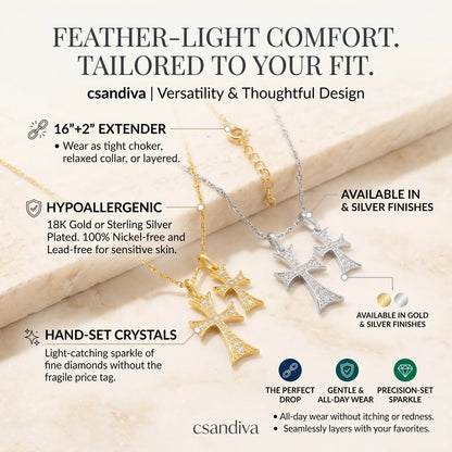 💎✝️ Faith Cross Necklace – A Timeless Symbol of Love, Blessing & Protection ✨