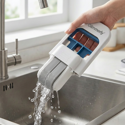 🚿 Glimmerly® All-Purpose Cleaning Squeegee - Streak-Free Silicone Blade for Shower Doors, Mirrors & Tiles