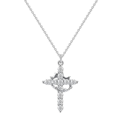 💎✝️ Crown Cross Necklace – Wear Your Faith with Grace & Confidence 👑