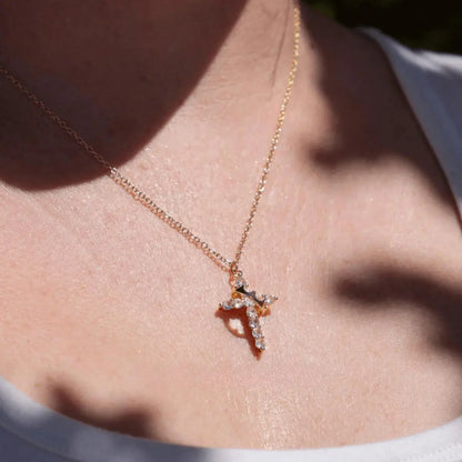 💎✝️ Crown Cross Necklace – Wear Your Faith with Grace & Confidence 👑