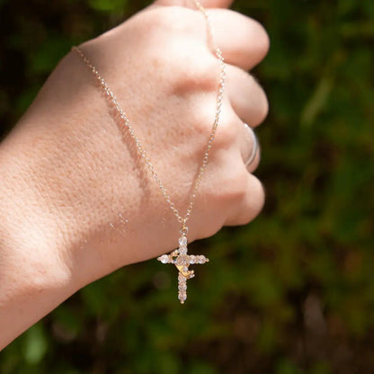 💎✝️ Crown Cross Necklace – Wear Your Faith with Grace & Confidence 👑
